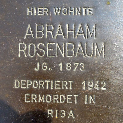 Stolperstein Abraham Rosenbaum